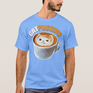 Camiseta Cat E Cappuccino Fazem Catpuccino Em Uma Xícara