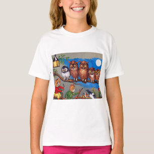 Camiseta Cat e Coruja, Louis Wain