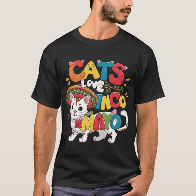Camiseta Cat e Fiesta Cinco de Mayo México (Frente)