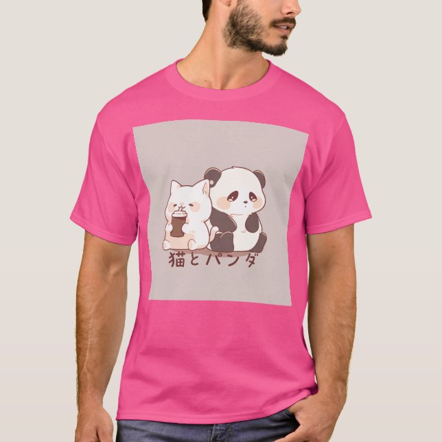 Camiseta Cat E Panda (Frente)