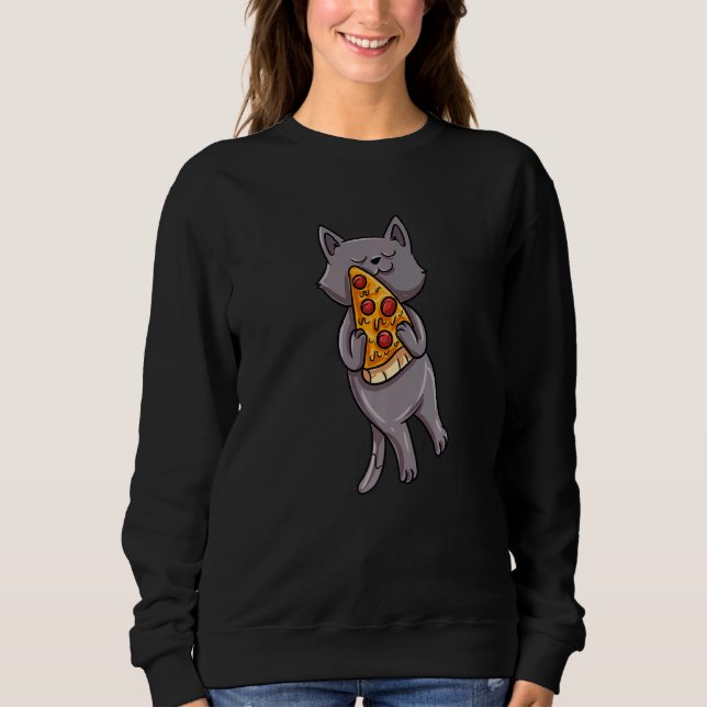 Camiseta Cat Eat Pizza   (Frente)
