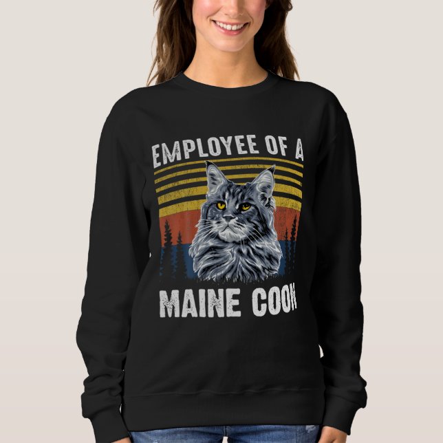 CAMISETA CAT EMPLOYEE OF A MAINE COON (Frente)