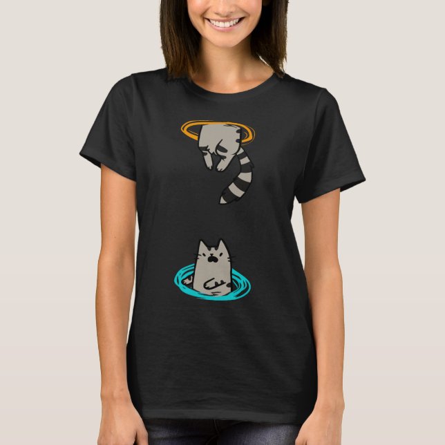Camiseta Cat Engraçado Vídeo Jogo Animal (Frente)