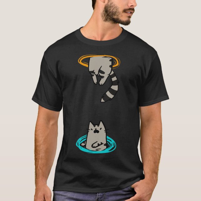 Camiseta Cat Engraçado Vídeo Jogo Animal (Frente)