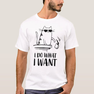 Camiseta Cat, eu faço o que quero
