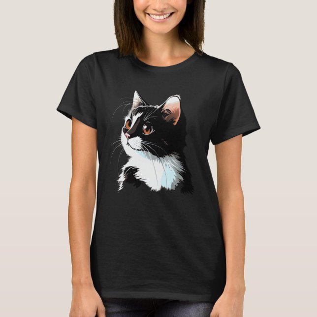 Camiseta Cat Face  Cat (Frente)