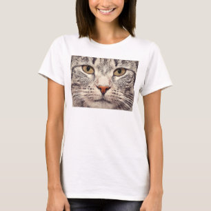 Camiseta Cat Face Tee para mulheres