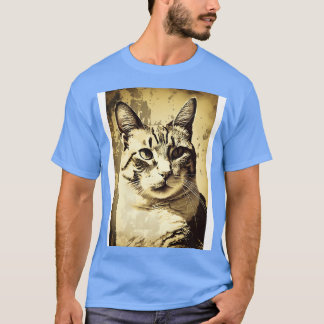 Camiseta Cat Face Vintage