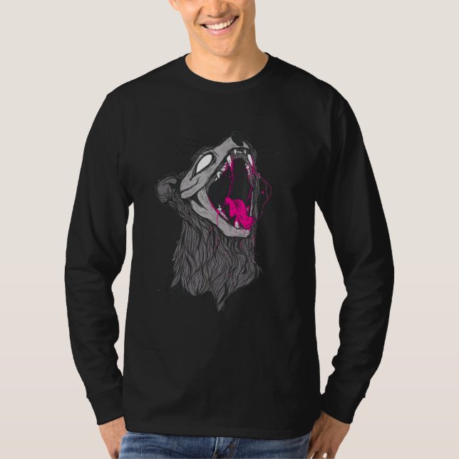 Camiseta Cat Fight Zombie Cat (Frente)