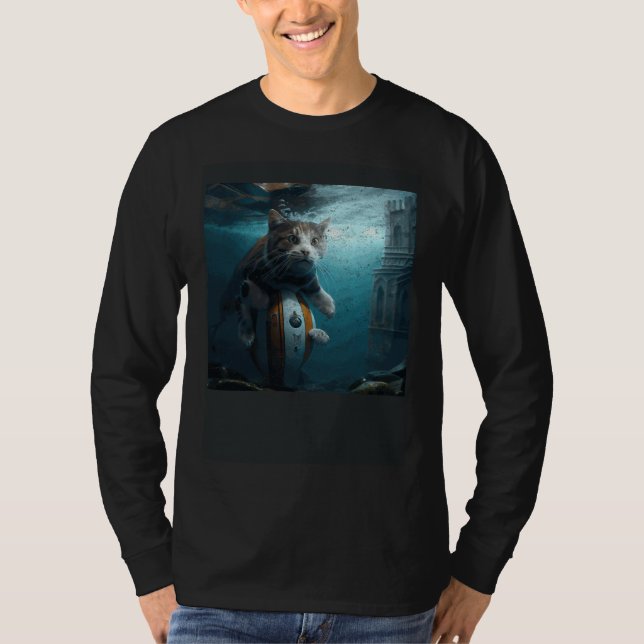 Camiseta Cat Football Underwater (Frente)