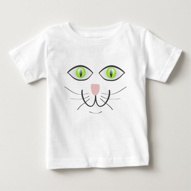 Camiseta Cat Funny Face Cartoon-29034 (Frente)