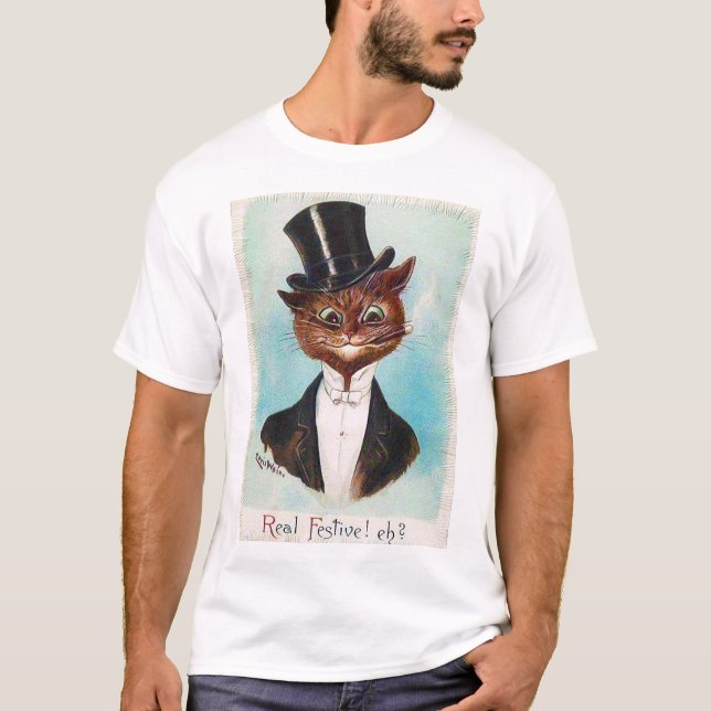 Camiseta Cat Gentleman, Louis Wain (Frente)