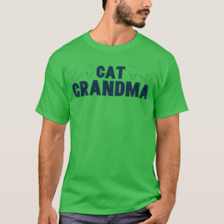 Camiseta Cat Grandma Design para a família Cat Owner