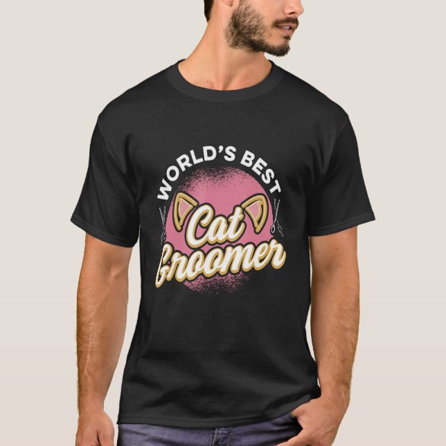 Camiseta Cat Grooming For Cat Groomer Cat Hairdresser Cats  (Frente)