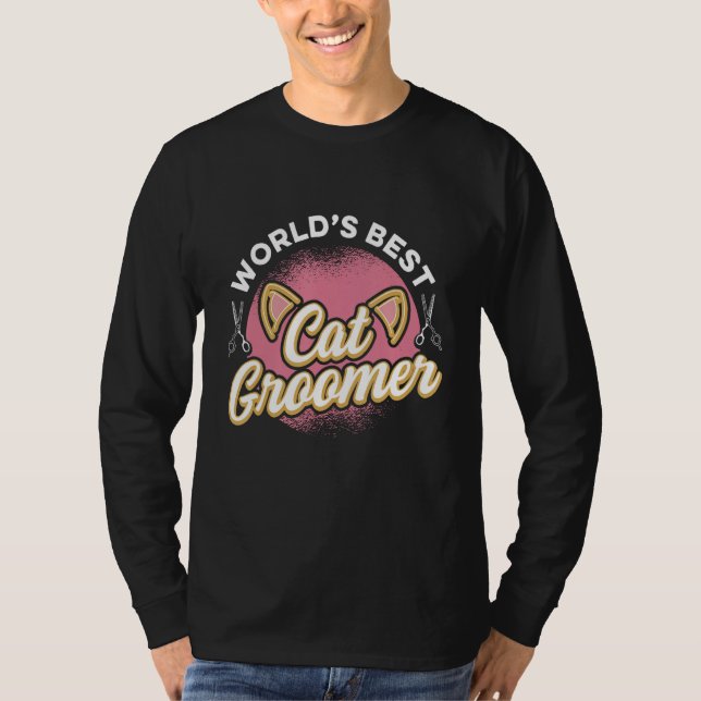 Camiseta Cat Grooming For Cat Groomer Cat Hairdresser Cats  (Frente)