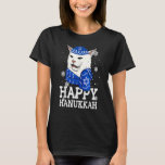 Camiseta Cat Happy Hanukkah Meowzel Tov Menorah Jewish Holi<br><div class="desc">Cat Happy Hanukkah Meowzel Tov Menorah Jewish Holiday</div>