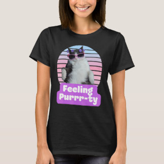 Camiseta Cat Hilarious Meme Gatinho Feline Sentir Puro