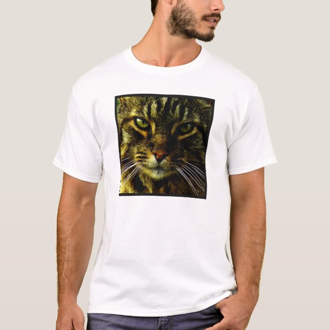 Camiseta Cat Hipnotizando Foto (Frente)