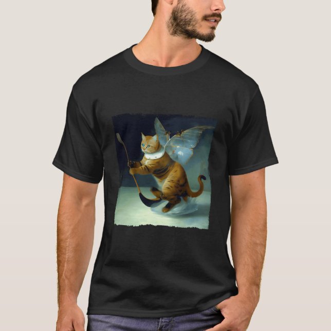 Camiseta Cat Hockey Butterfly (Frente)
