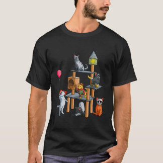 Camiseta Cat Horror Movies Halloween For Cat Kitty