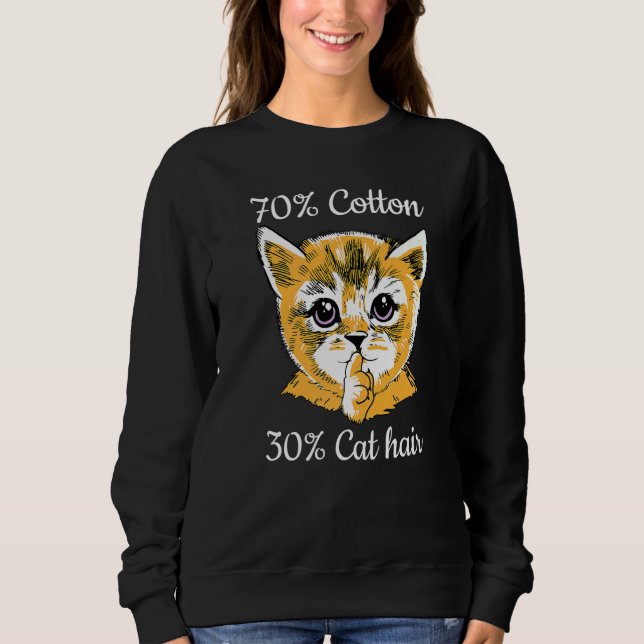 Camiseta Cat I 70 Cotton 30 Cat Hair I  Cat (Frente)