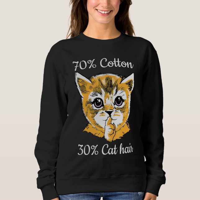 Camiseta Cat I 70 Cotton 30 Cat Hair I   Cat   (Frente)