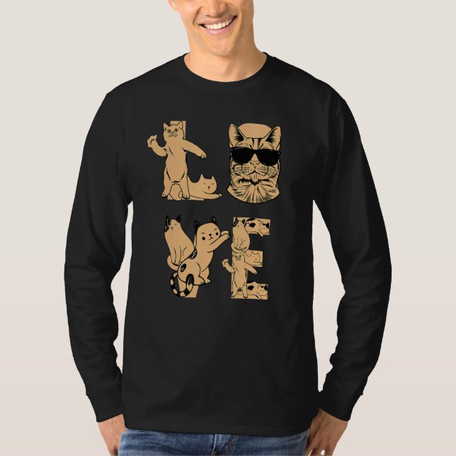Camiseta Cat  I Cat Love Cats I Cute Cat  LOVE Cats (Frente)