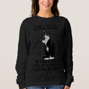 Camiseta Cat I Donu2019t tem um gato com problema de atitud