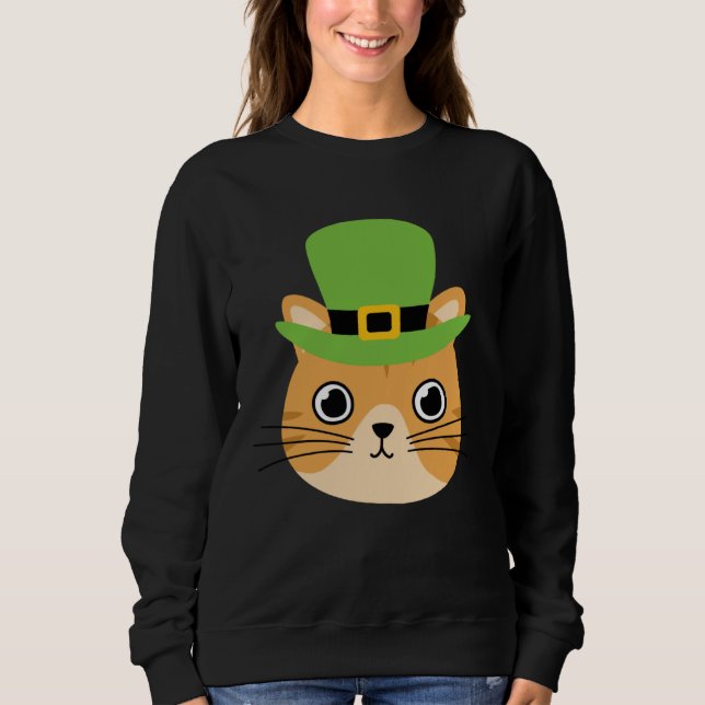 Camiseta Cat I St patrick s Day Ireland Party Irish Kitten (Frente)