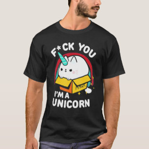 Camiseta Cat I'm A Unicorn Freak You Fluff Fluff