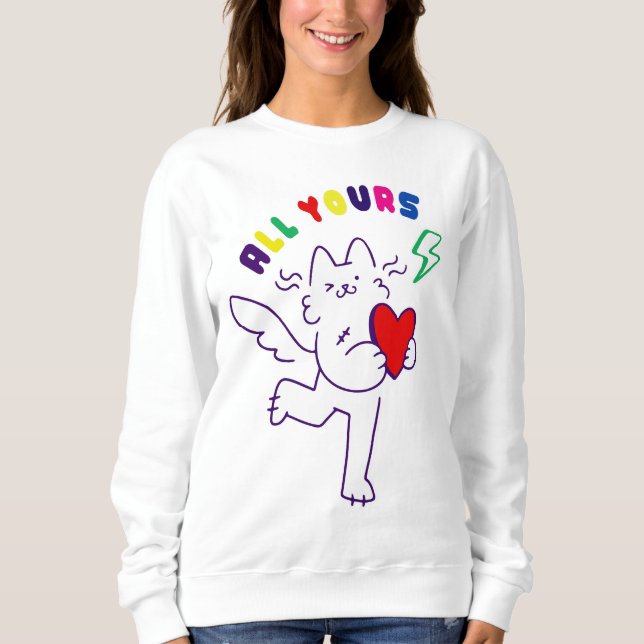 Camiseta Cat in Love (Frente)