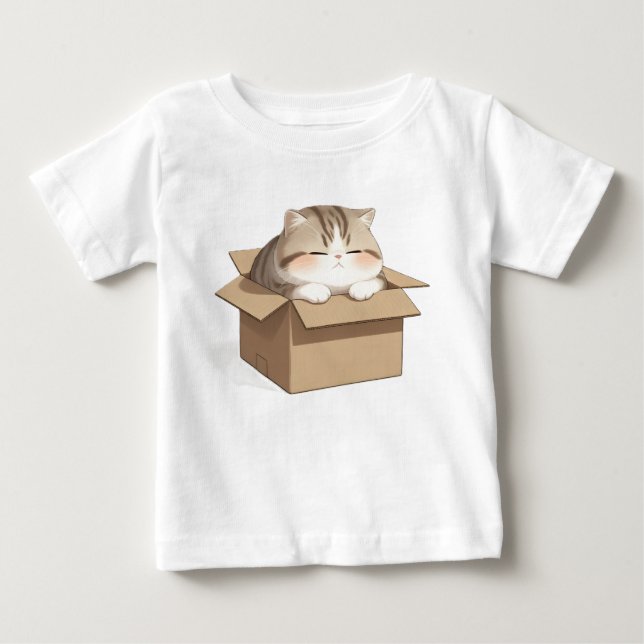 Camiseta Cat in the Box  (Frente)