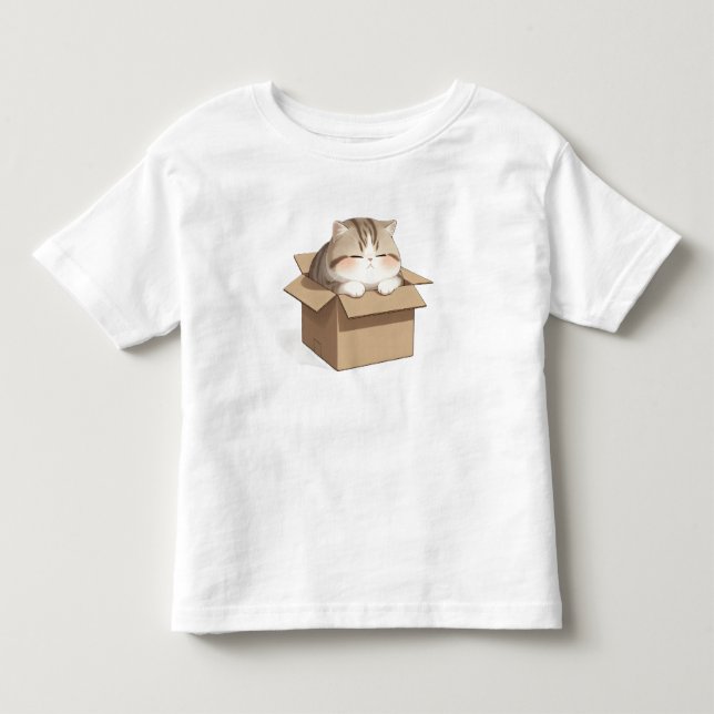 Camiseta Cat in the Box Shirt (Frente)