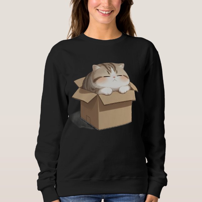 Camiseta Cat in the Box Shirt (Frente)