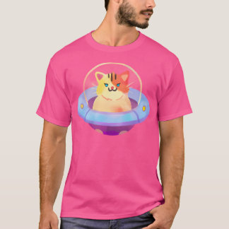 Camiseta Cat In Ufo