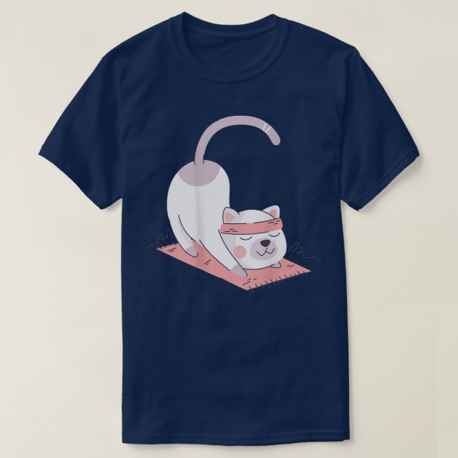 Camiseta Cat International Yoga Day (Frente do Design)