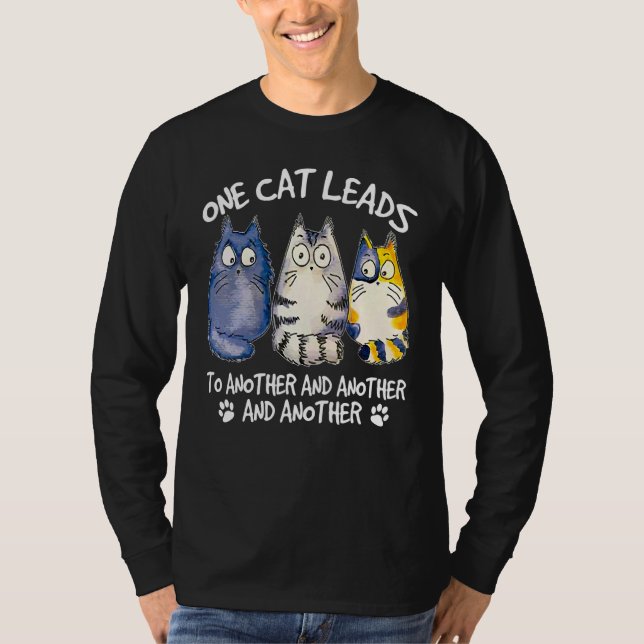 Camiseta Cat Kitten Hangover (Frente)