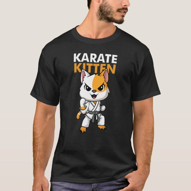 Camiseta Cat Kitten Karate (Frente)