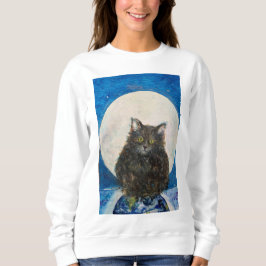 Camiseta Cat Kitten Tabby Tiger Maureen Girard Moon Earth