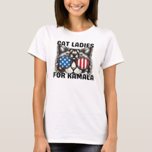 Camiseta Cat Ladies para Kamala engraçada política eleitora