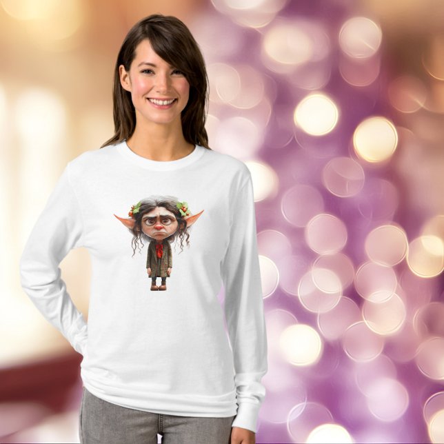 Camiseta Cat Lady Christmas Elf Tee (Criador carregado)