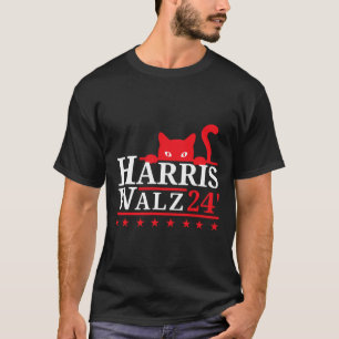 Camiseta Cat Lady For Kamala Harris Tim Walz Vp 2024