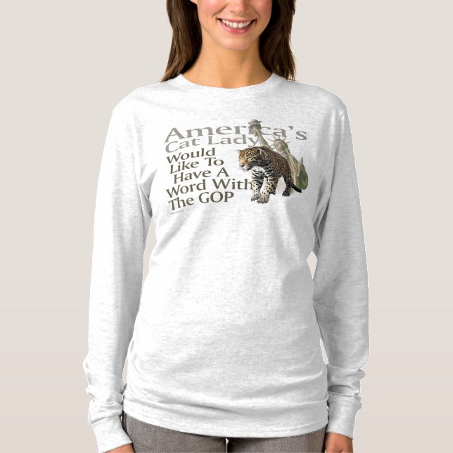 Camiseta Cat Lady Jaguar Kamala (Frente)