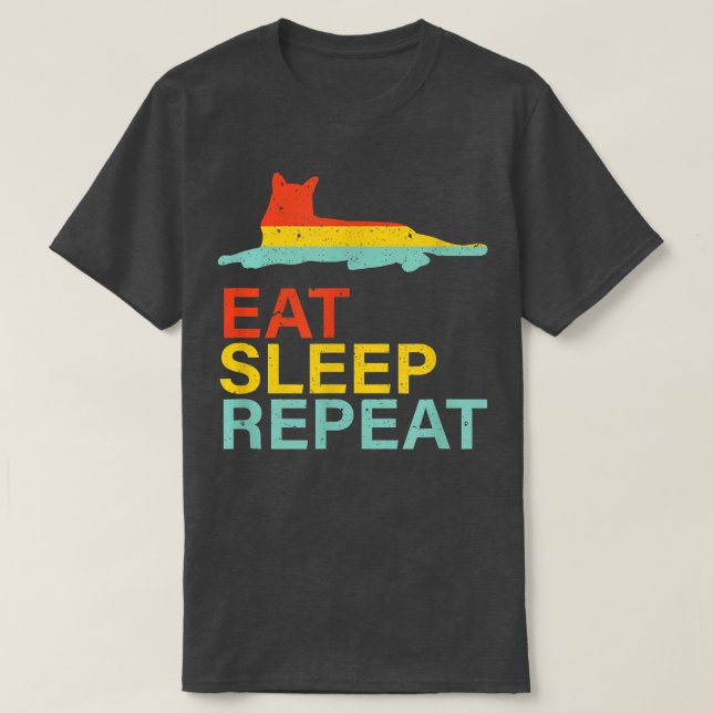 Camiseta Cat Life Comer (Frente do Design)