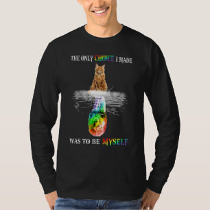Camiseta Cat Lion A Única Escolha Que Fiz Foi Ser Eu Mesmo