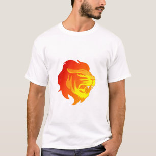 Camiseta Cat Lion Animal Willife Wild Safari Head