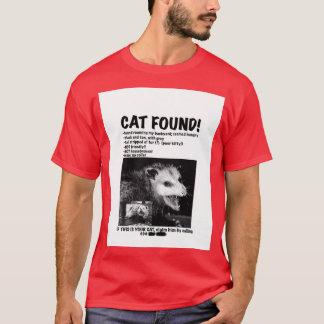 Camiseta Cat Localizou o Gráfico de Piada