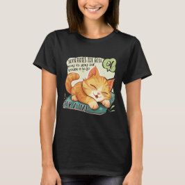 Camiseta Cat Logic: Fique fora de problemas, tire uma sonec
