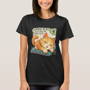 Camiseta Cat Logic: Fique fora de problemas, tire uma sonec