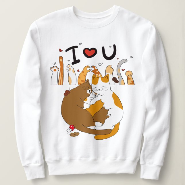 Camiseta Cat Love (Frente do Design)